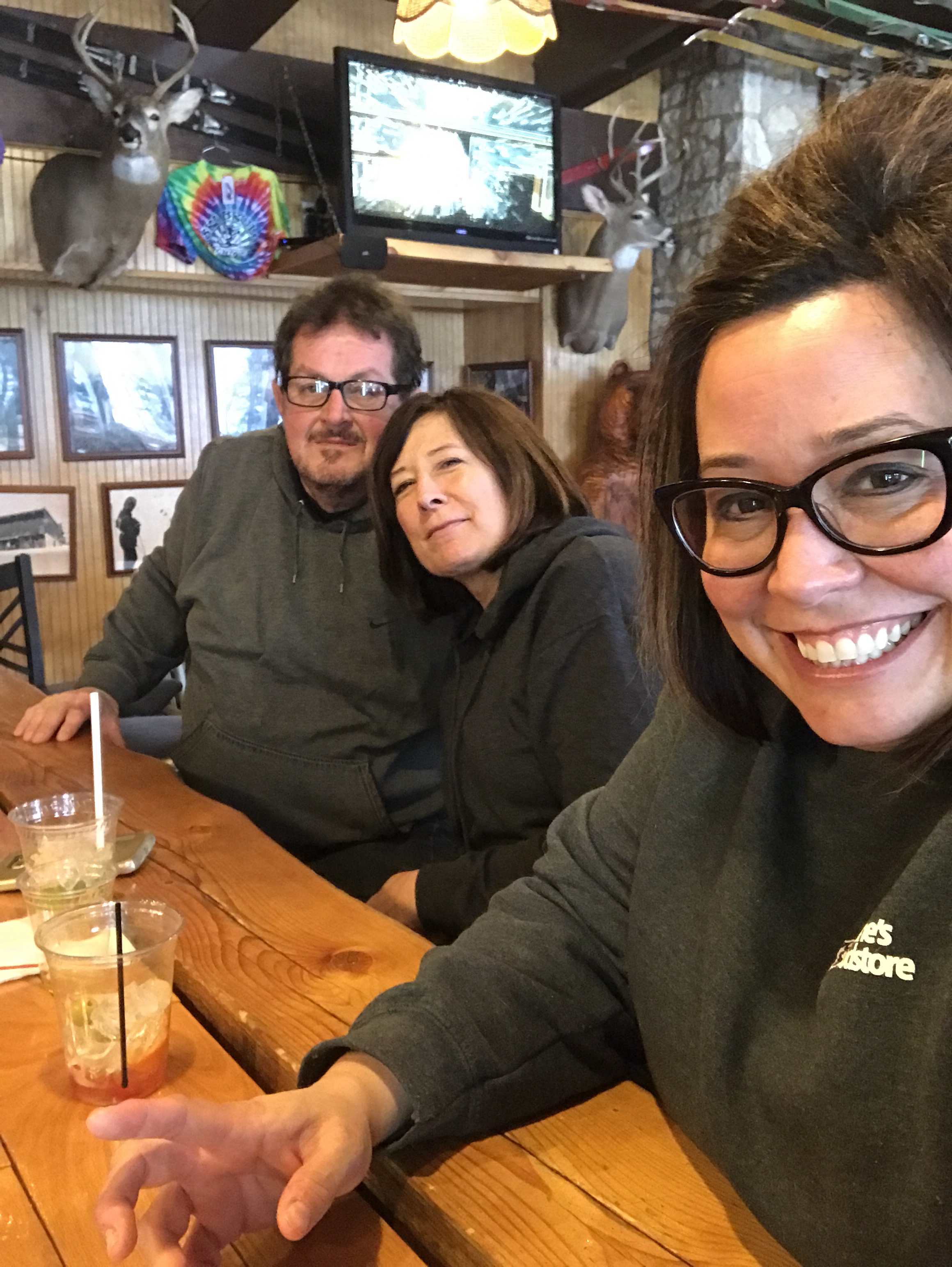 Me with my parents at the bar.