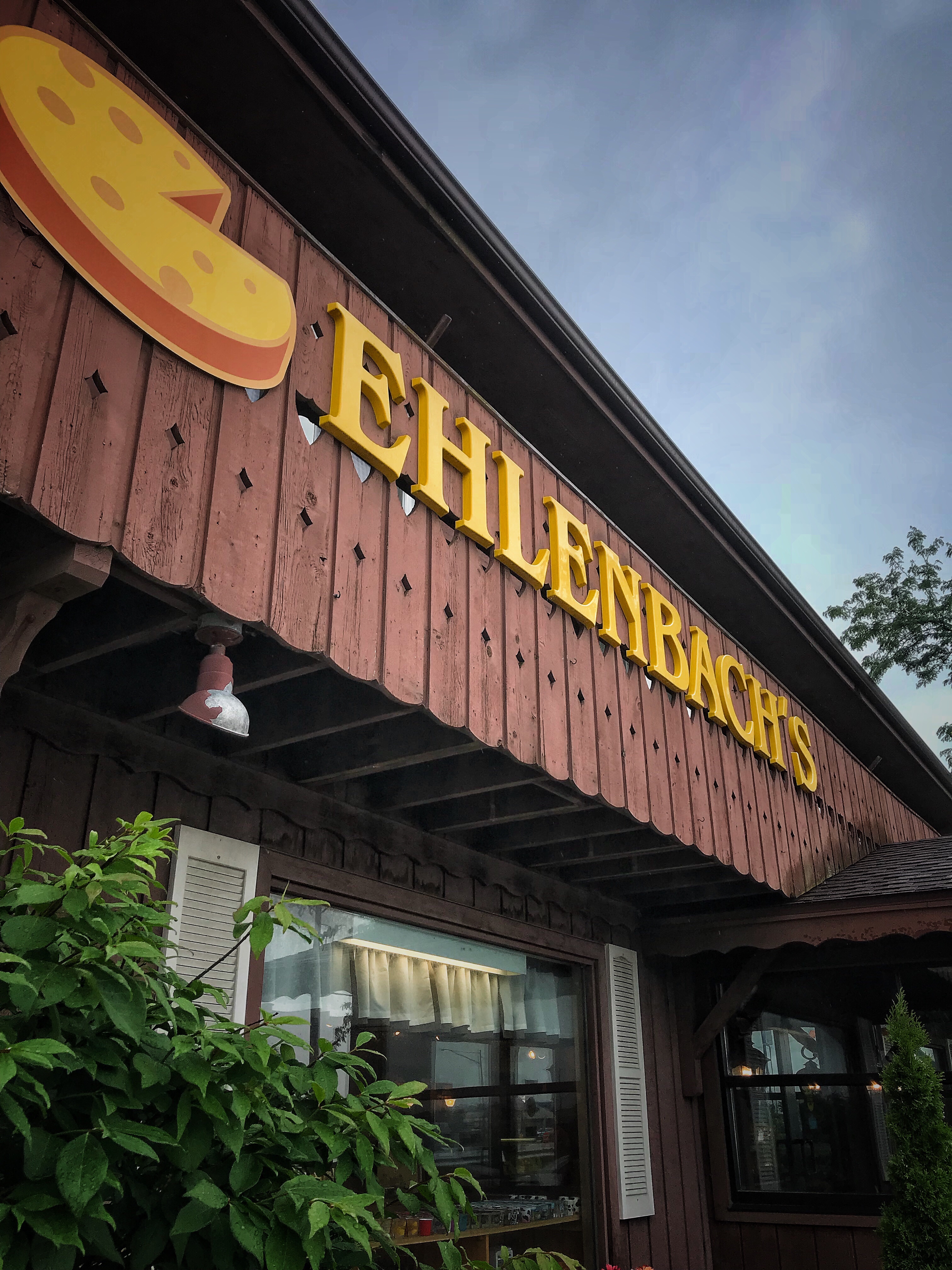 The exterior of Ehlenbach's Cheese Chalet.
