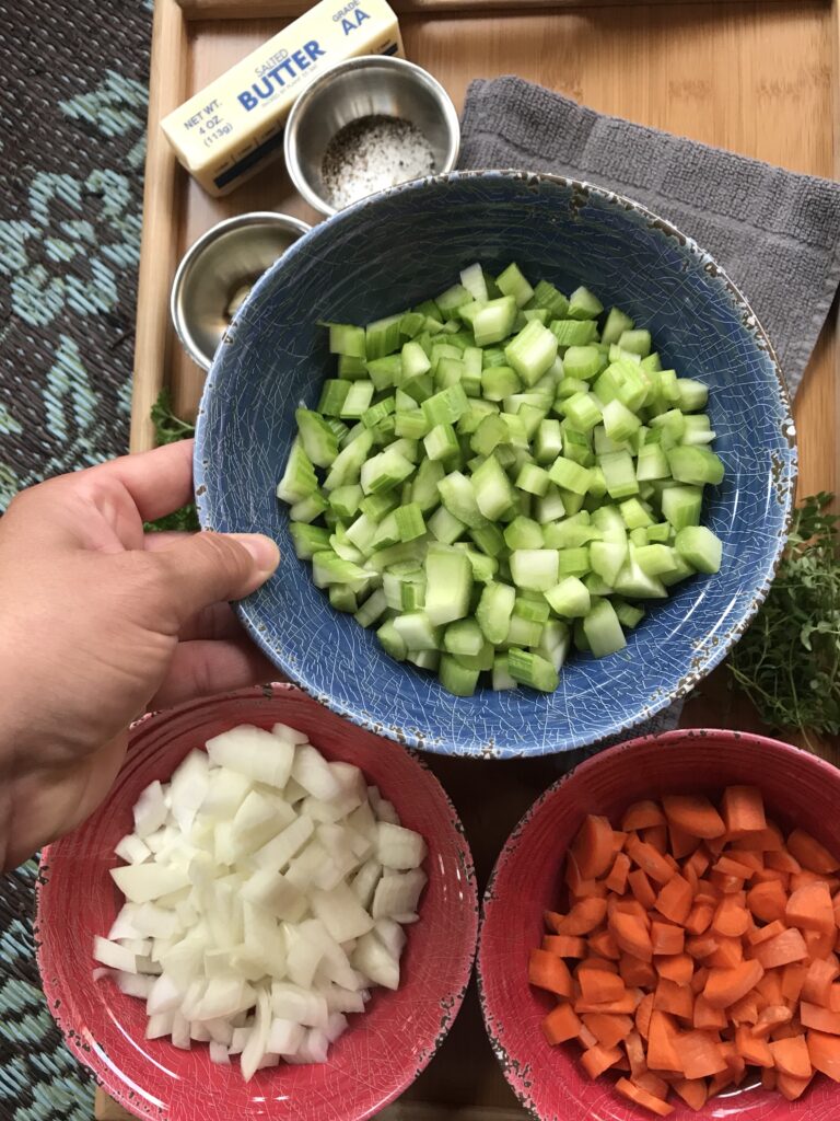 Chopped celery