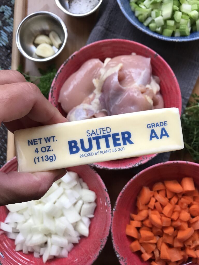 A stick of butter.