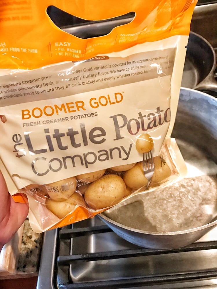 A package of Boomer Gold creamer potatoes from The Little Potato Company.