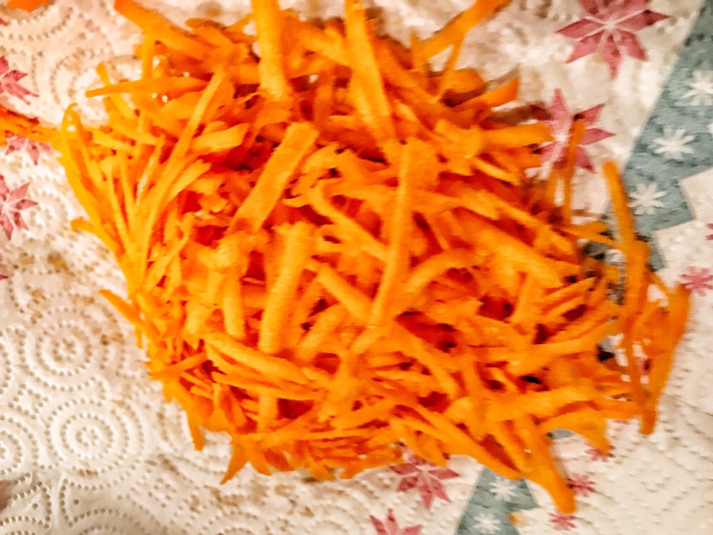 Shredded carrots