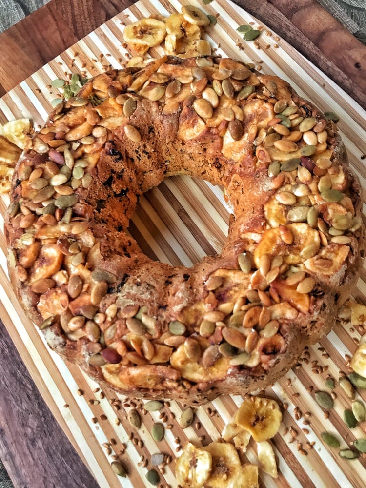 Bundt shaped breakfast bread.