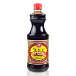 A bottle of soy sauce