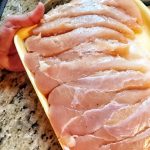 Raw chicken tenders.