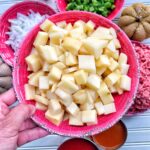 Cubed potatoes