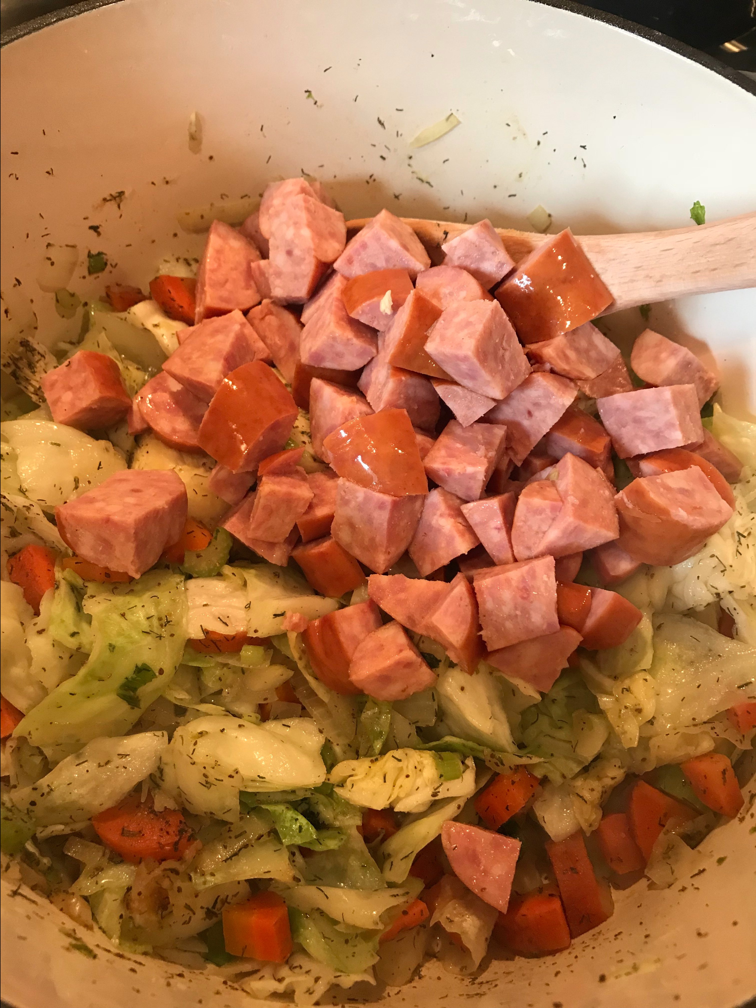 Sausage and cabbage