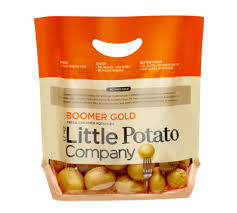 A bag of Boomer Gold baby potatoes from the Little Potato Company