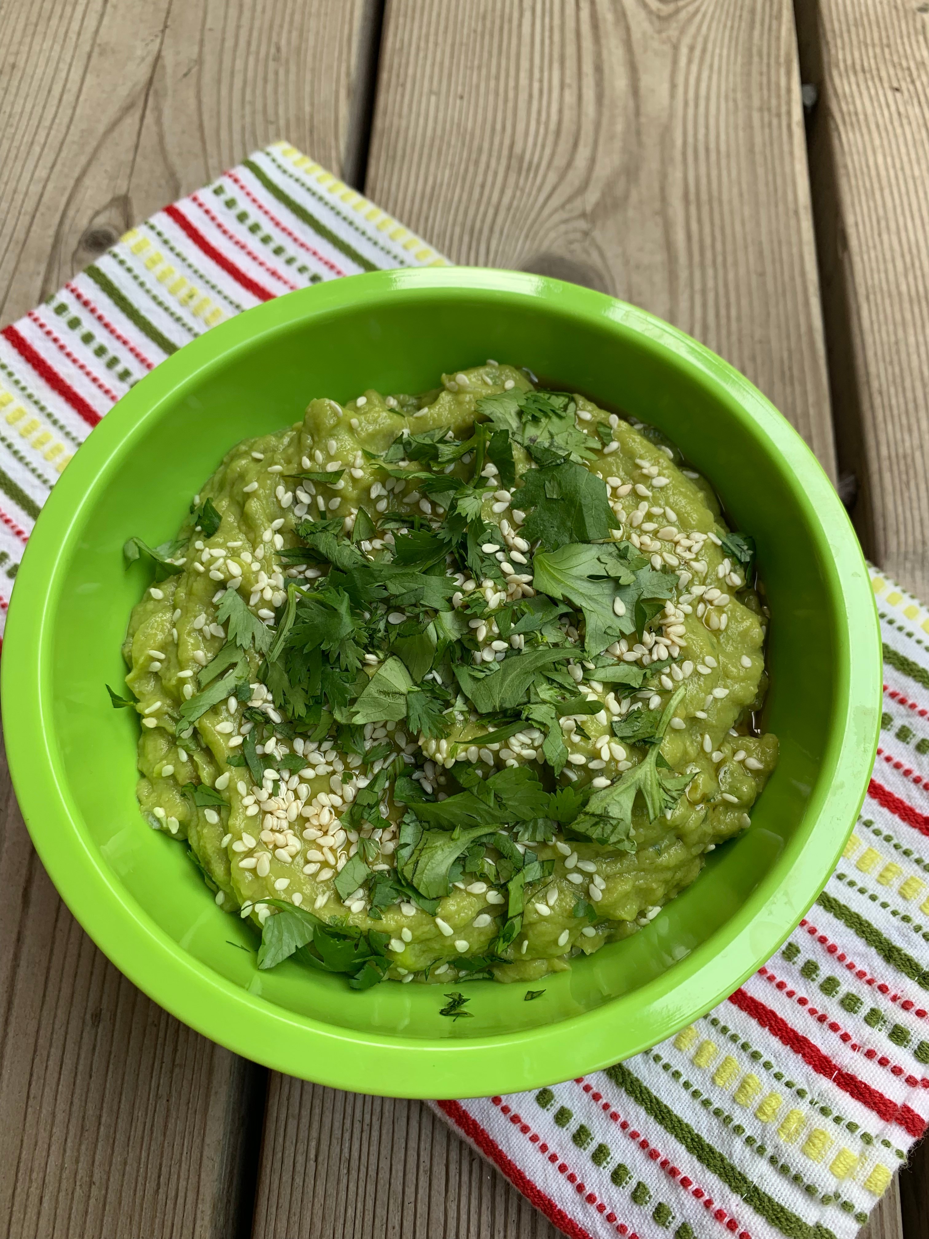 A bowl of Asian Guacamole