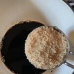 Brown sugar over the soy sauce bowl