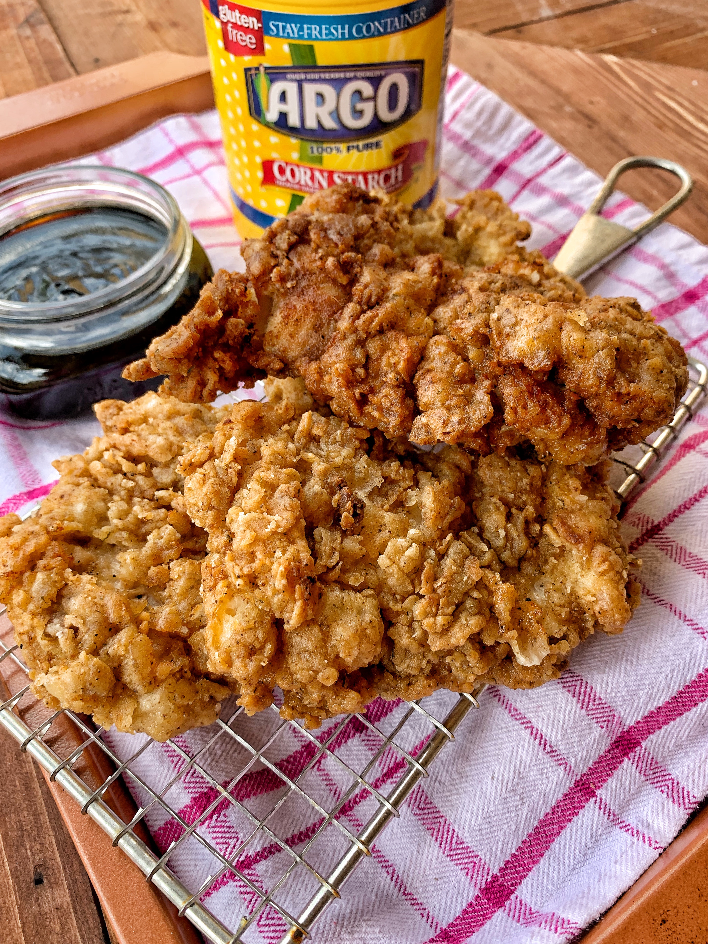 The finished Crispy Fried Chicken