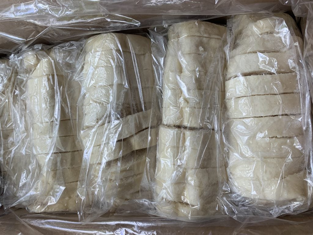 Packages of bread dumplings