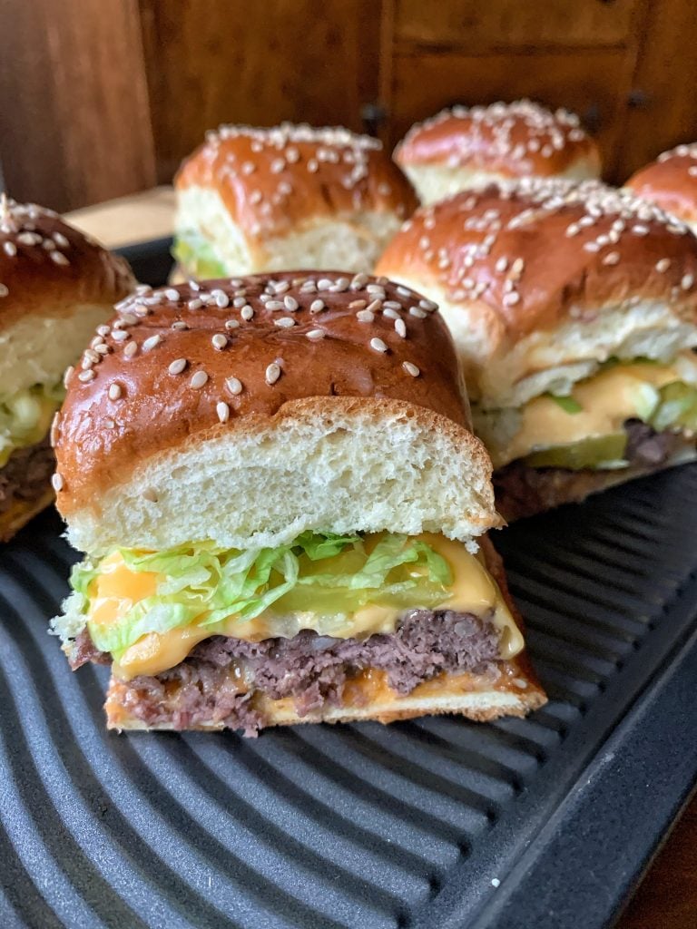 Mini Big Mac Cheeseburgers
