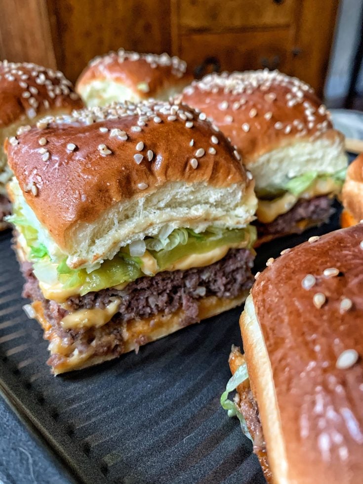 MIni Big Mac Cheeseburgers