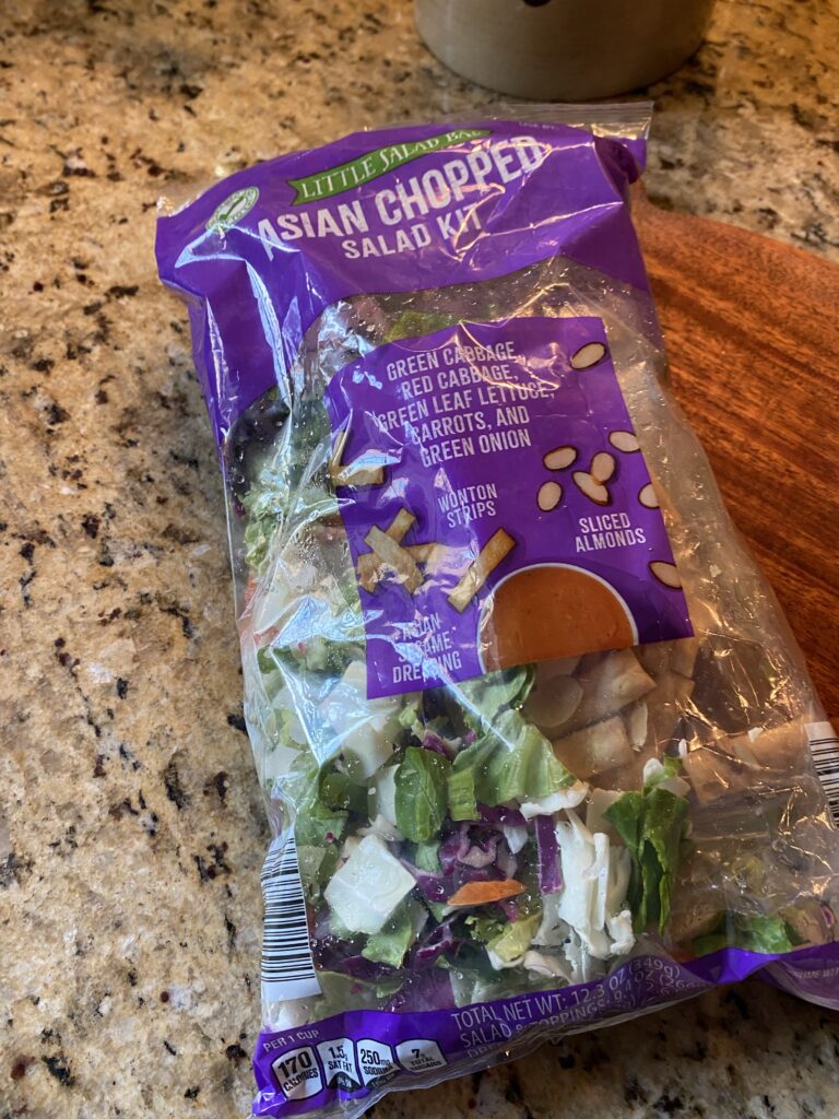 An Asian Chopped salad kit