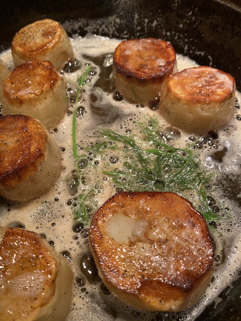 Pan fried fancy potatoes