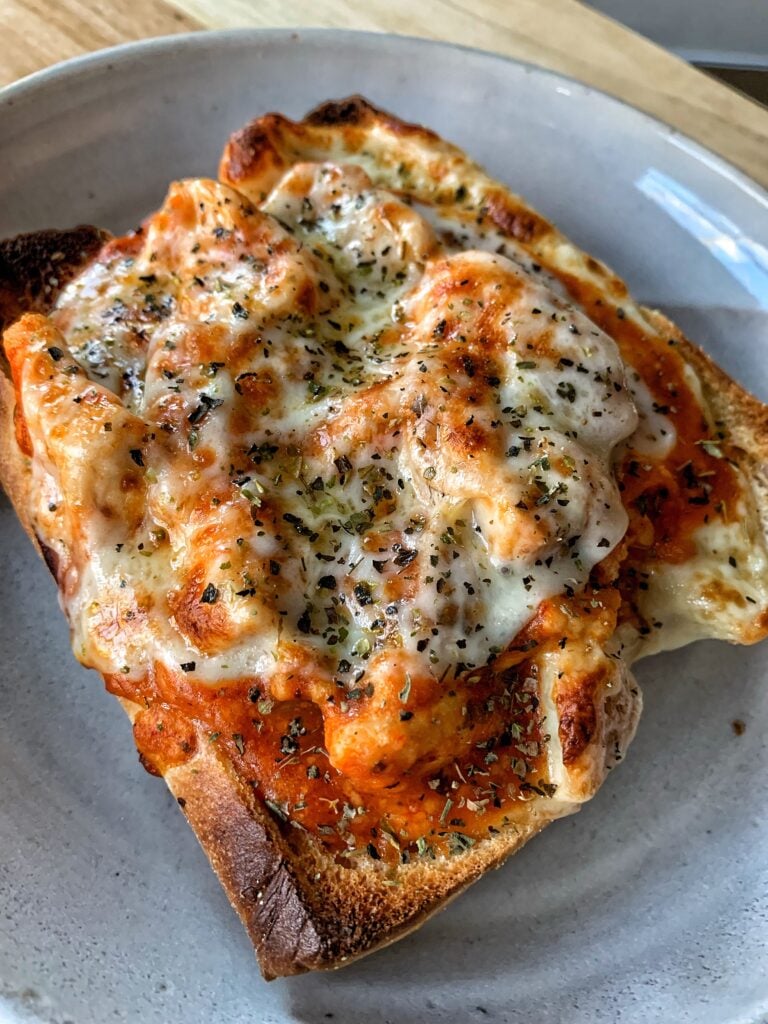 An open chicken and parm sub