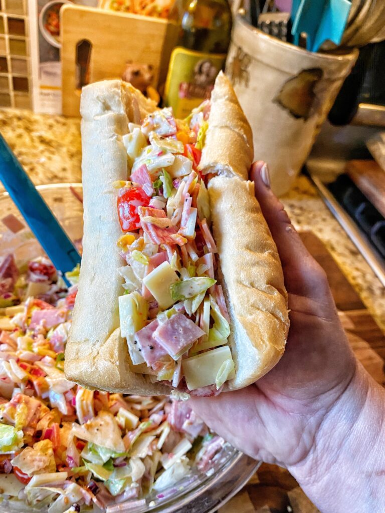 A finished sub seen from above