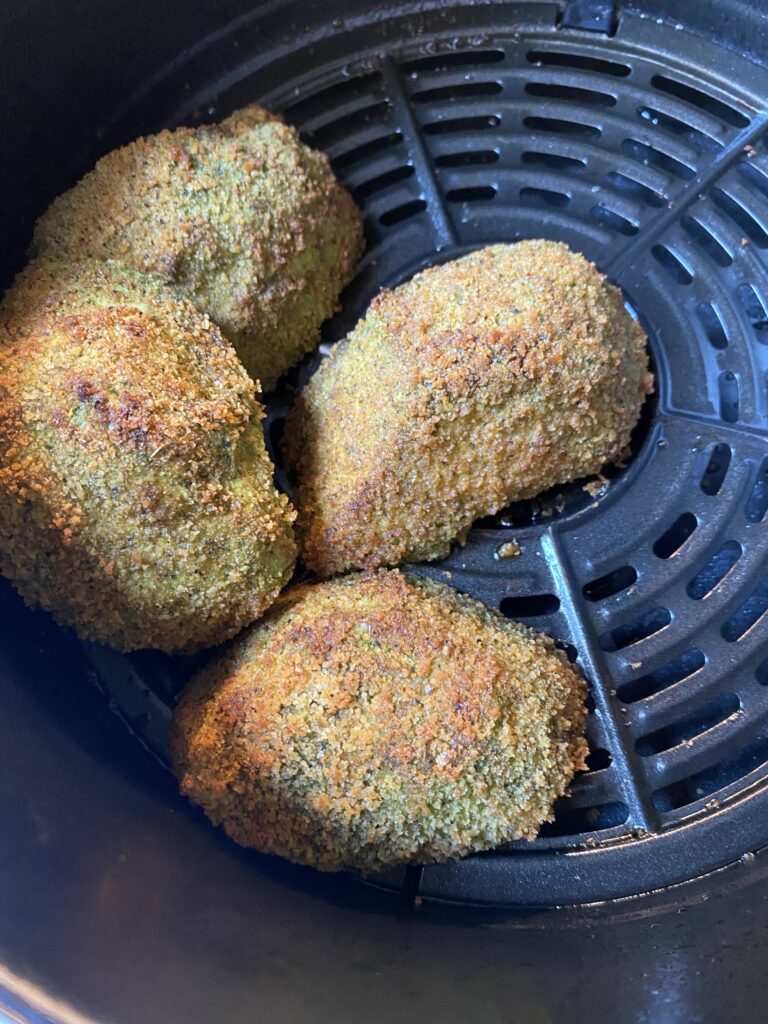 Air fried avocados in the air fryer