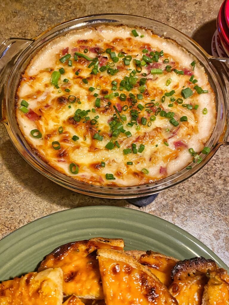 Baked Reuben dip