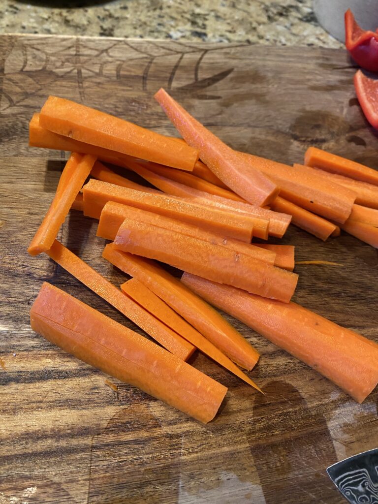 Sliced carrots