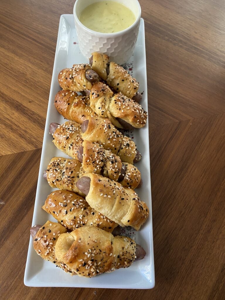 Breakfast Sausage Dippers with Hollandaise Sauce