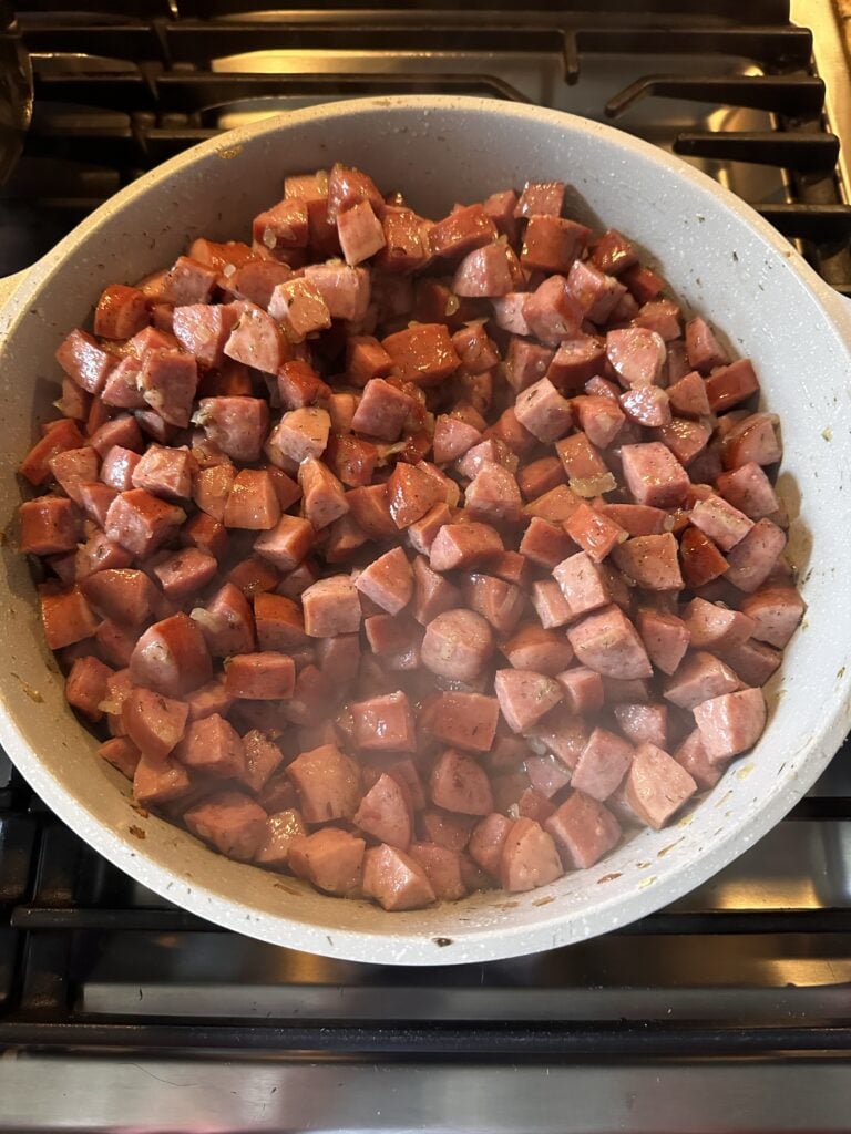 Party Polish Sausage in a pot
