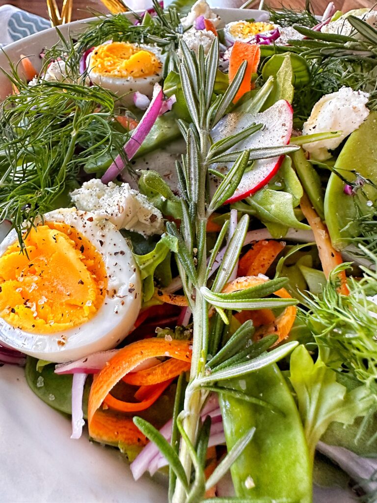 A close up of Spring Salad