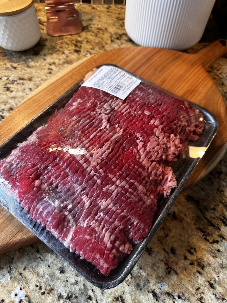 A package of beef