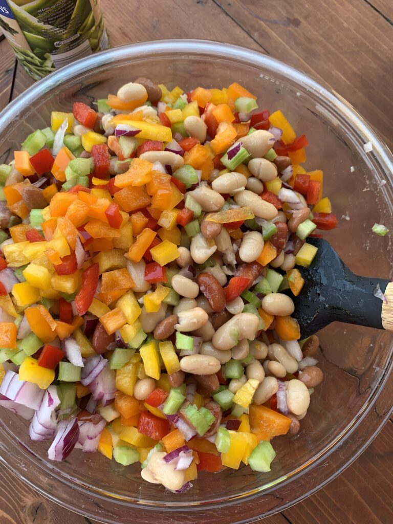 Zesty bean salad