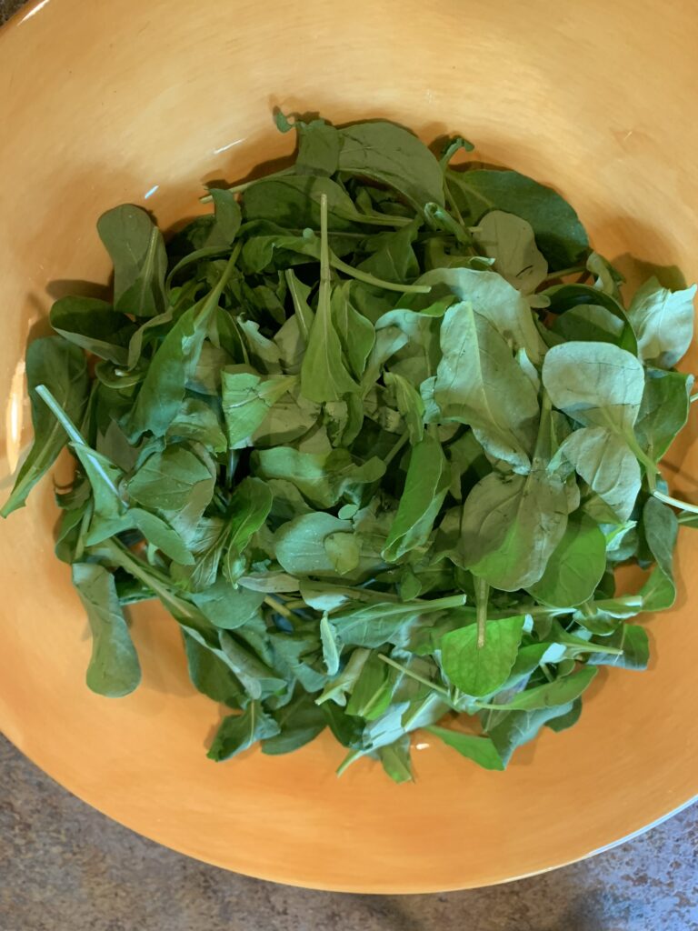 Spinach leaves in a bowl