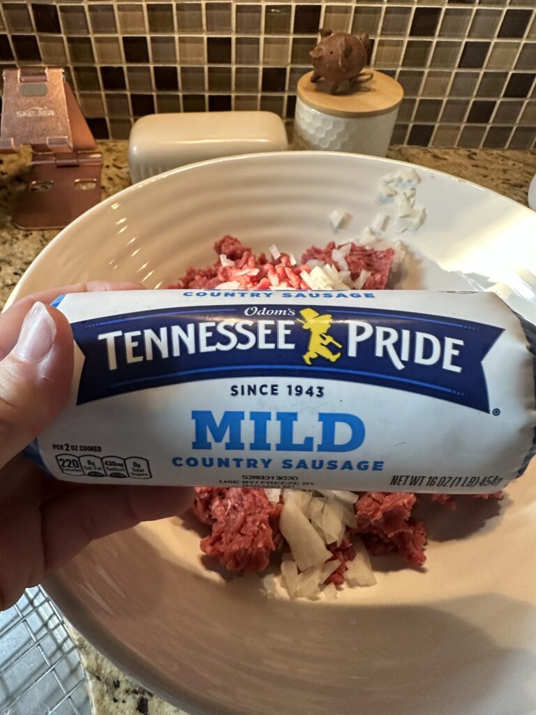 A package of Tennessee Pride mild Country Sausage