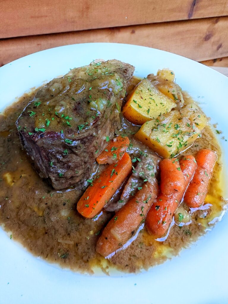 Pot Roast with carrots and potatoes