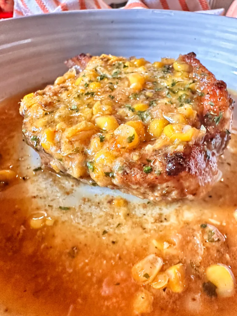 A pork chop surprise.