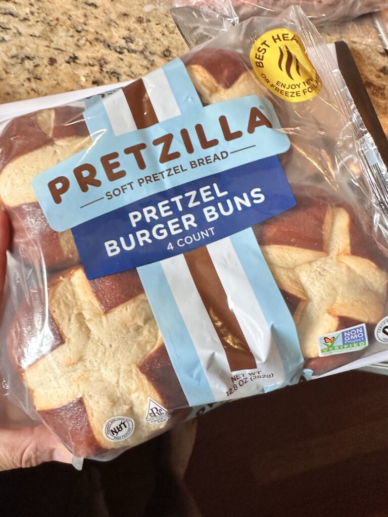A package of Pretzel Buns