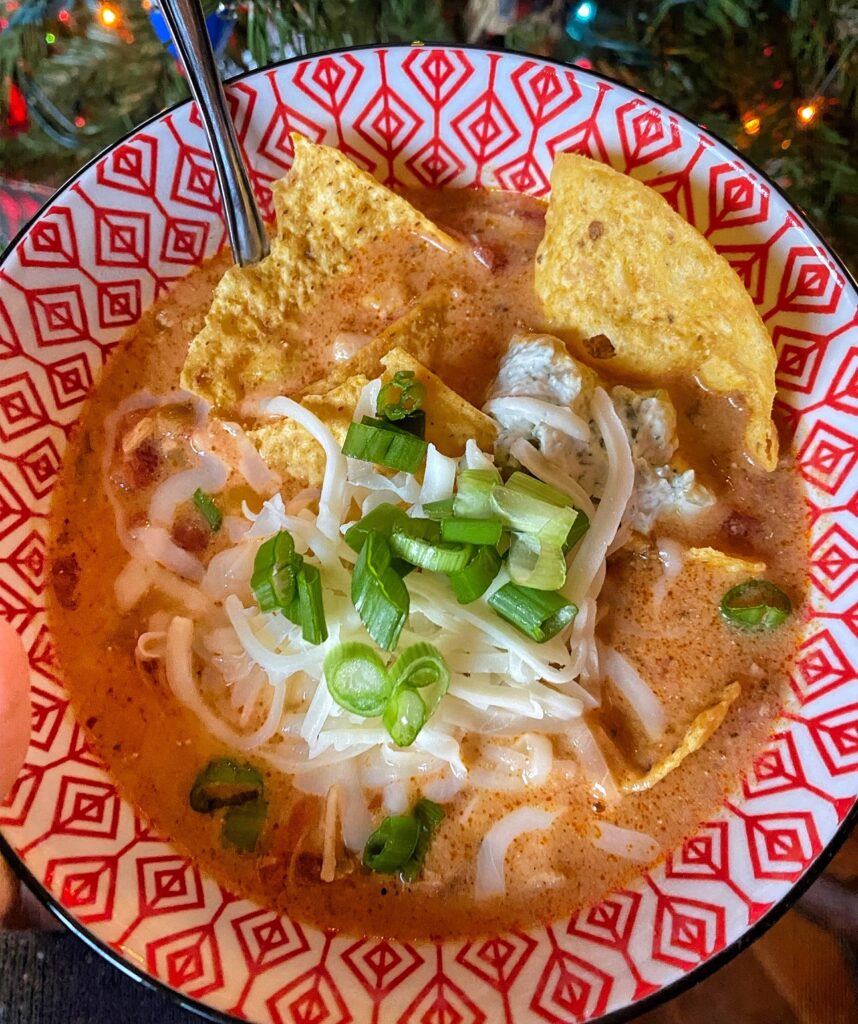 Chicken enchilada soup