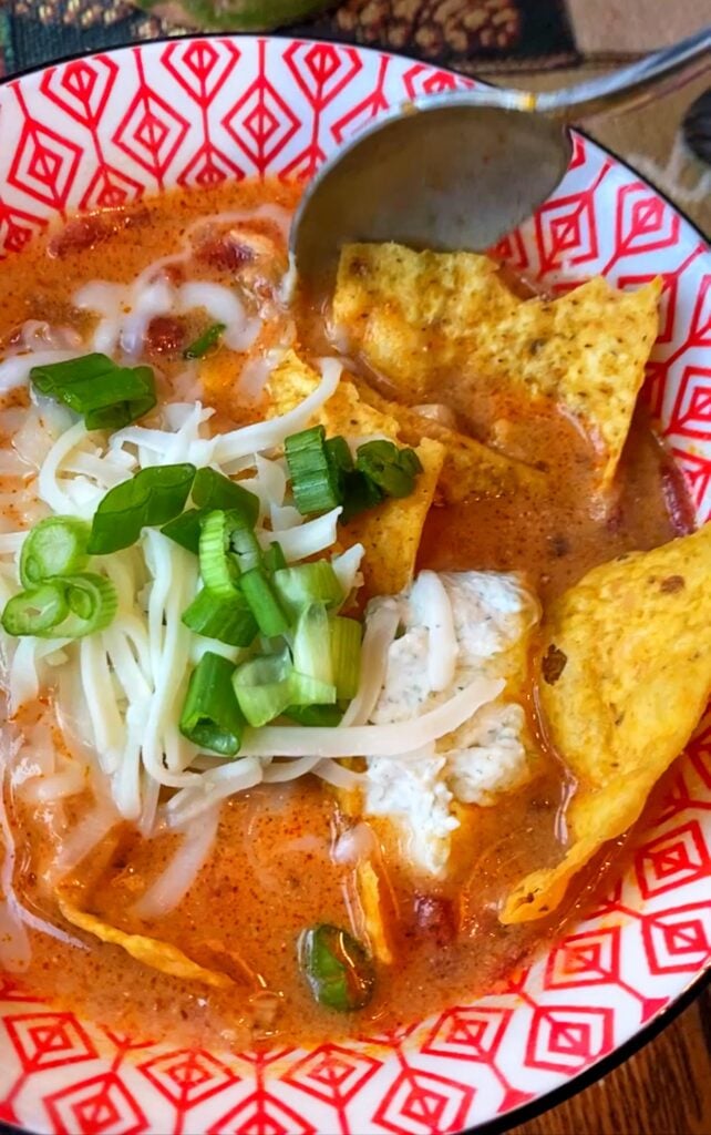 Chicken enchilada soup