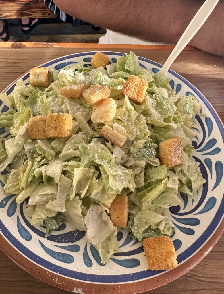 A caesar salad.