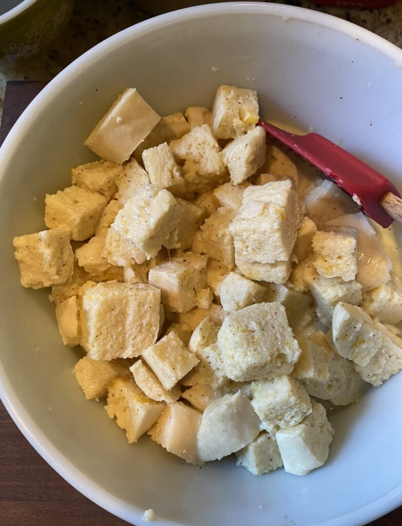 Cubed bread