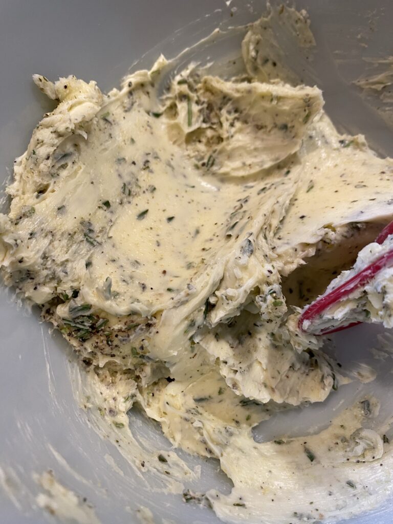 An herb and butter mixture