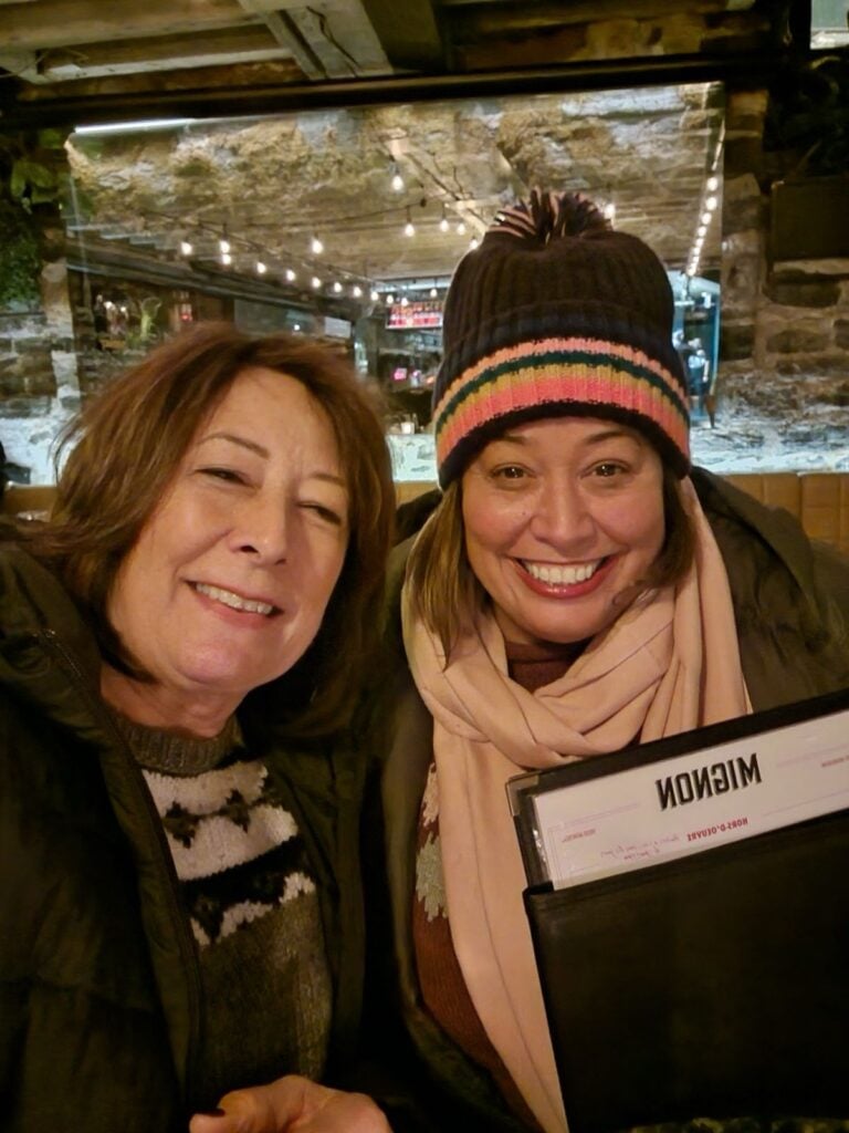 Mom and me at Mignon