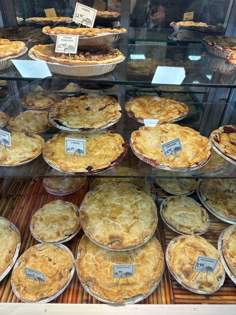 A display of pies