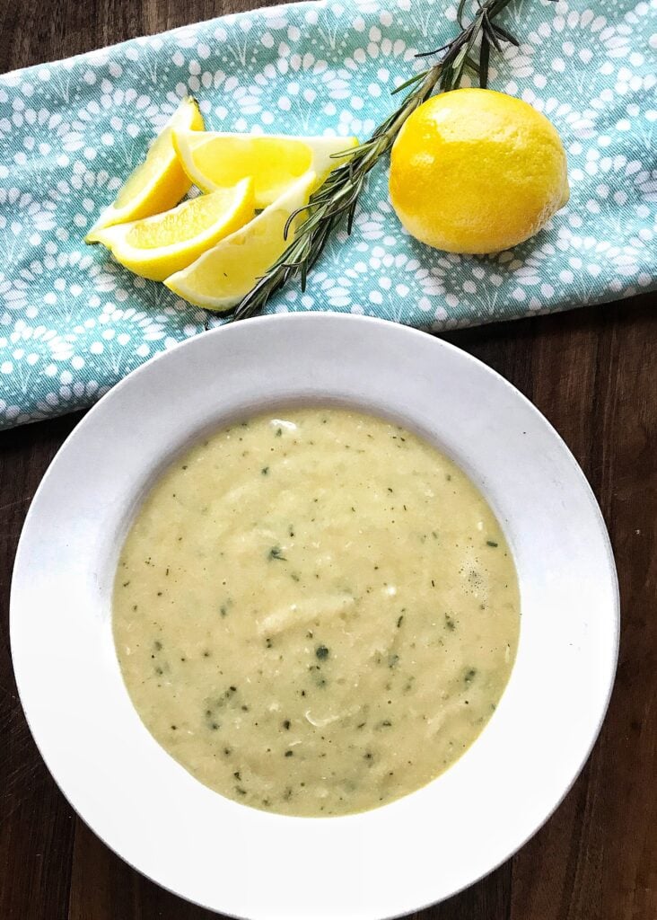 Easy Greek Chicken, Lemon and Rice Soup