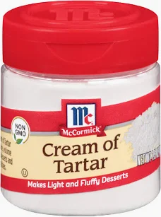 A small container of McCormick Cream of Tartar