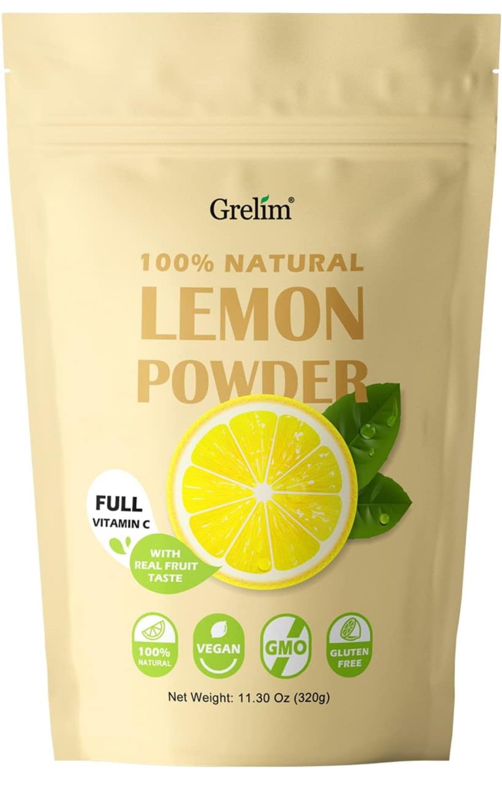 A package of Grelim lemon powder