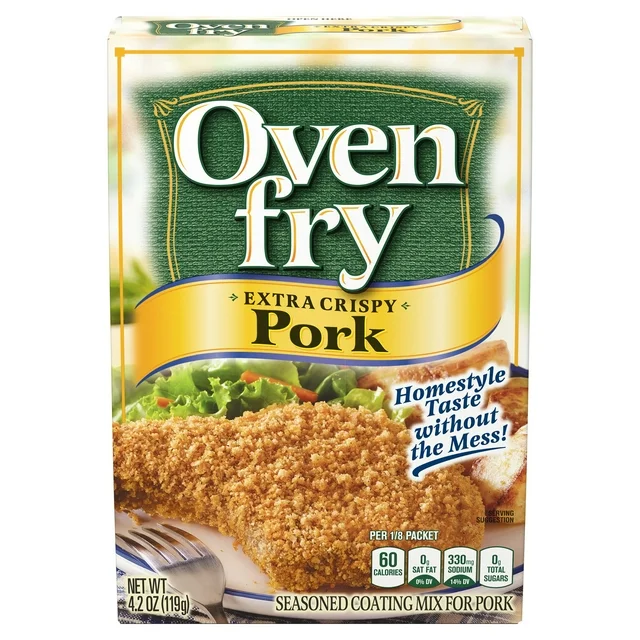 A box of Oven Fry for extra crispy pork.
