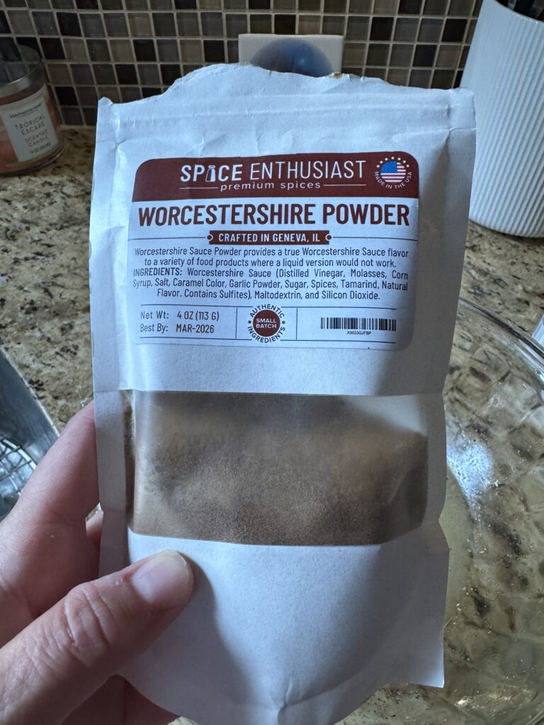 A package of Worcestershire Powder