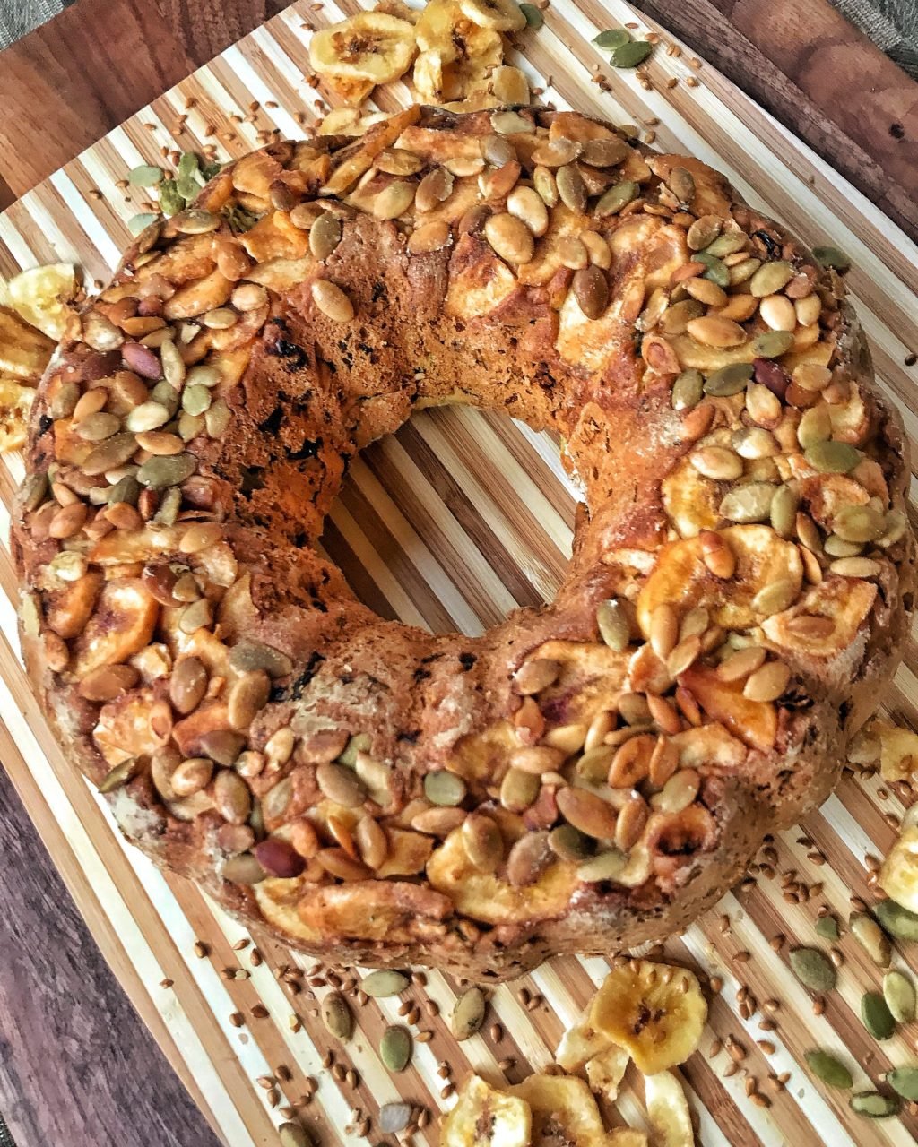 Bundt shaped breakfast bread.