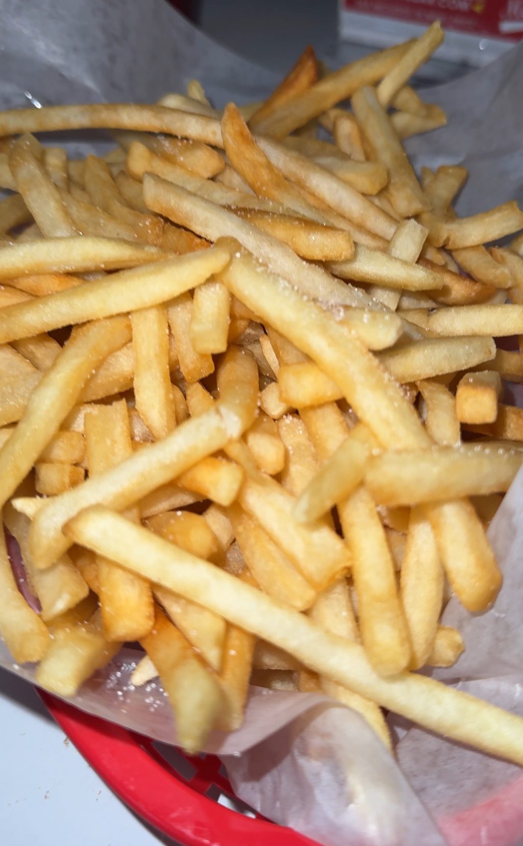 A close up of fries.