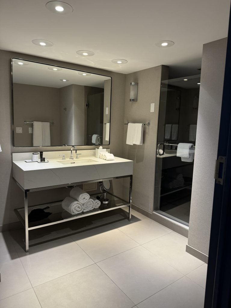 The bathroom of my hotel.